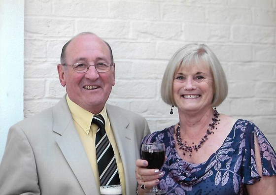Alan and Dorrie on their Golden Wedding Anniversary
