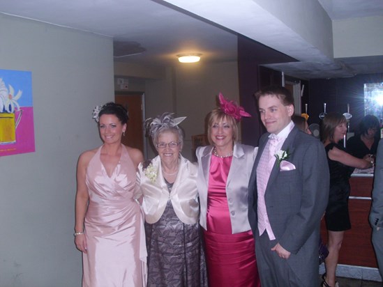 Such a proud day for mum - Lees wedding was such a happy day for her - again loving the dressing up xx