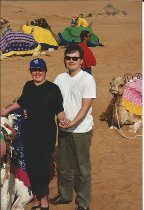 About to ride a camel. Dubai