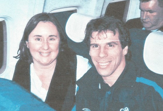Flying to Newcastle for the Chelsea match with Gianfranco Zola.