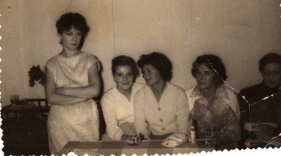 Jill as a teenager (second from the left)
