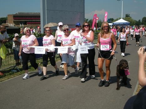 Cancer Research Race for life - John's Girls