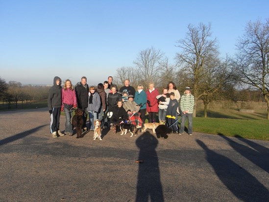 Christmas walk on Boxing Day in Windsor Great Park