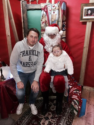 First trip taking Amelie to see Father Christmas. December 2016