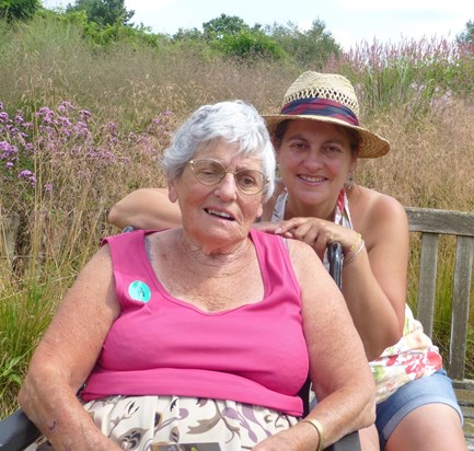 Jean and Theresa, at Pensthorpe