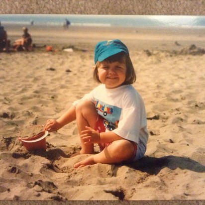 Fun on the beach. Always happy and smiling ❤️