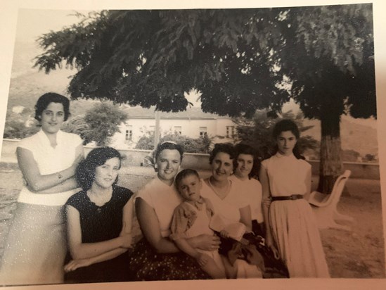 Mum with Italian relatives in Colle San Magno, Frosinone ,Italy 