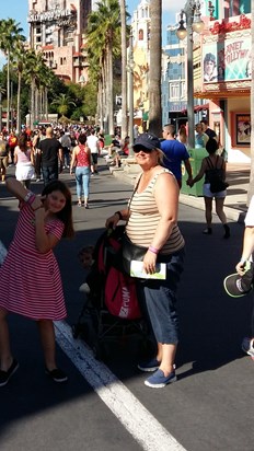 Mum  at Disney. Can you spot Olly?