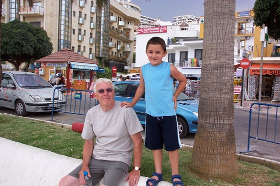 Dad and Will in Spain