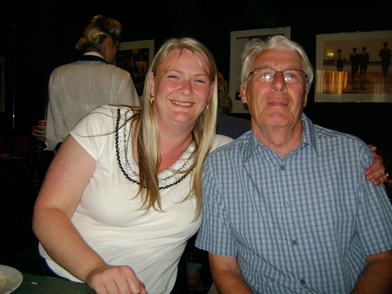 Mandy and Dad on his 70th birthday