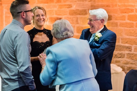 Steve being Steve at my wedding. A very special day