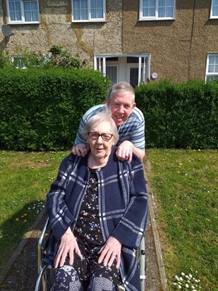 Mum and Steve off shopping July 2019