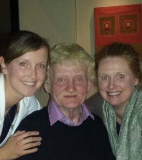 Uncle Francis with his two nieces Amanda and Clare