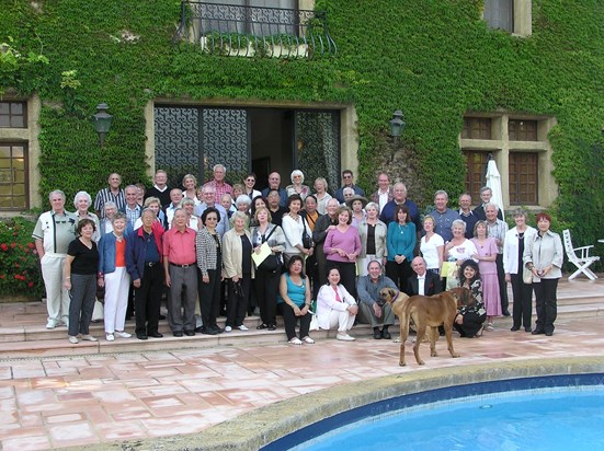 2006 Music At Sea group at Chateau de Berne hosted by Bill, Linda and 2 adorable dogs!! 