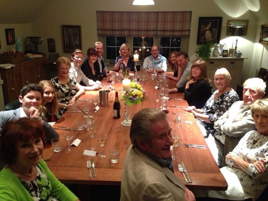 Bill and Linda joined us for Graham's 80th birthday dinner.  Jan