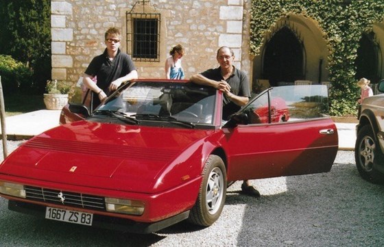My fondest memory of the Chateau with Bill and the family - the Ferrari and singing round THE piano