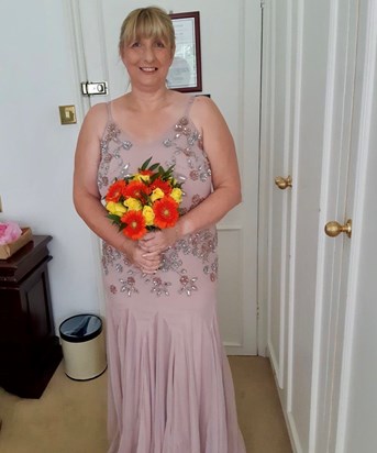 Karen looking so lovely on our wedding day xxxx