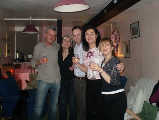 Keith, Russ, Nadia, Allie and me - Christmas 2008 ish