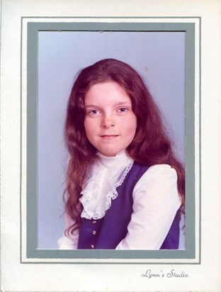 School photo early 1970s. Look at that beautiful hair