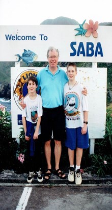 1997 03 Saba with Michael & David