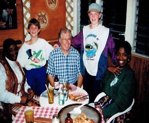 1997 03 Saba with Michael & David 