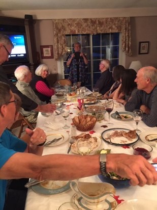 Thanksgiving Dinner with Muriel Nicholls & Ian Cuthbertson, Peterborough, Ontario, Canada