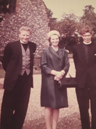 1967 05 21 with parents Hugh & Margery, London, on the way to St. Paul's Cathedral for Peter's Ordination to the Priesthood