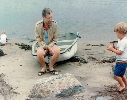 1989, Summer, Madison, CT, USA, with David