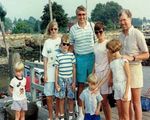1989, Summer, Madison, CT, USA, with Michael, David, Jennifer Johnson &  the Shavers