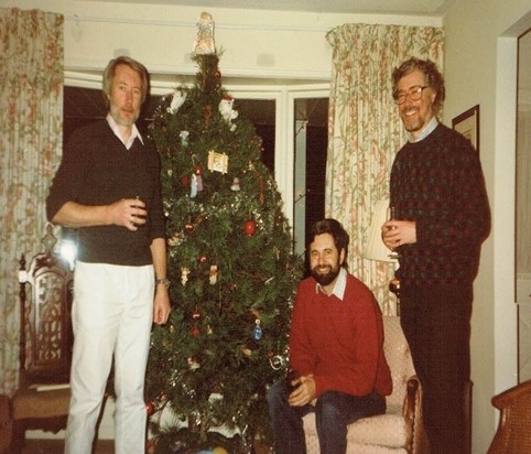 1998, Christmas, Ancaster, Ontario, Canada, with John Charles & John Laing
