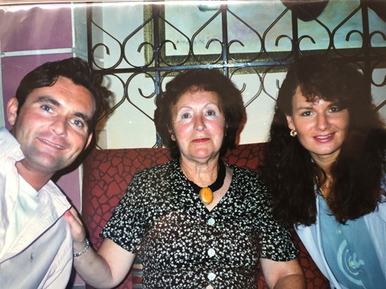 Mum with Tina and David