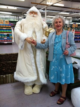 Josie with Santa