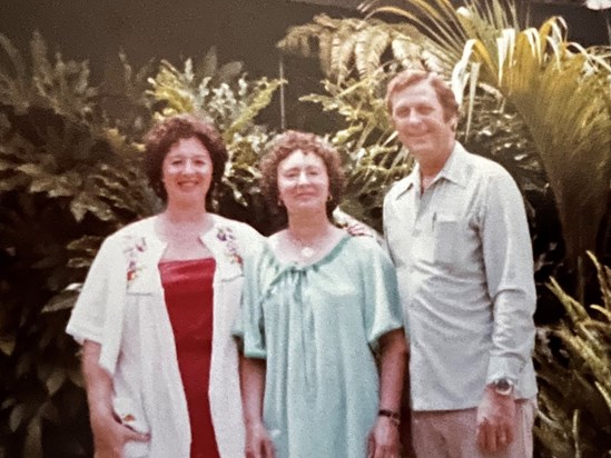 Josie with her sister Ellen and her brother in law Ray