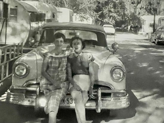 Josie and her sister Ellen in Texas