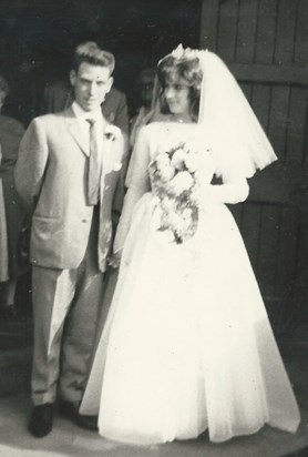 wedding day 12th September 1964
