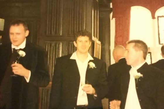bit blurry but came across this today - Steve, Ryan and my husband Ian at Laura’s wedding (2002)