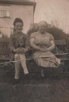 May with her mother, Mary