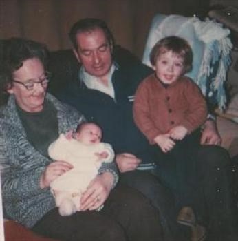 With first grandchildren, Scott and Hayley