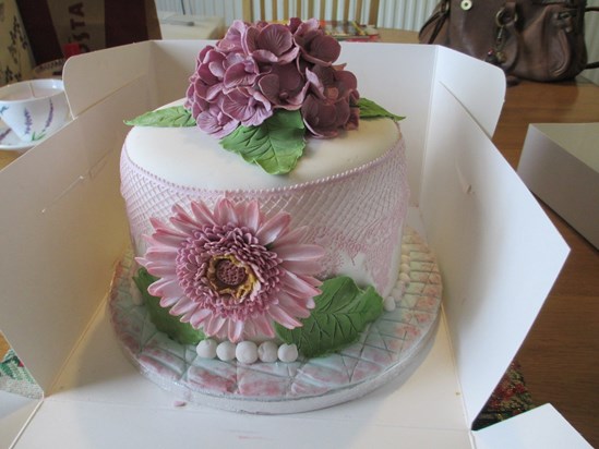 Mum's beautiful 80th Birthday cake.