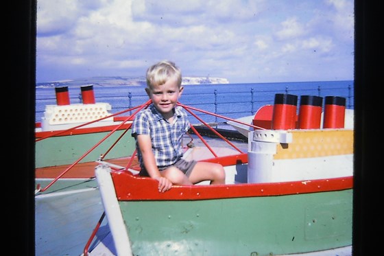 Steven on holiday somewhere in the Bournemouth area around 1968-1969