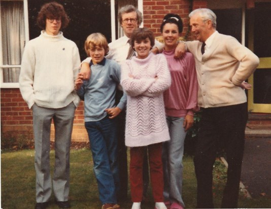 Outside Cockney Hill with Grandpa