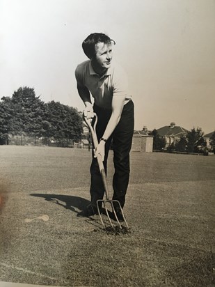 The Rectory Field, circa 1965. Out on the square.