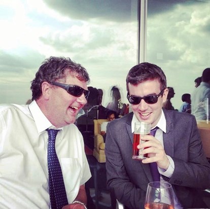 Dad with Ben at York races 