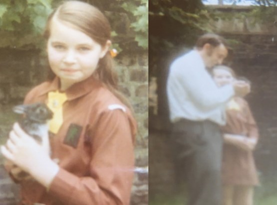 Dad loved animals and was completely taken in when I wanted my first pet rabbit. 