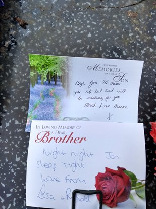 Tribute cards from Kath and Lisa