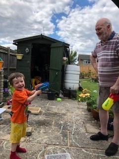 Water fight fun!