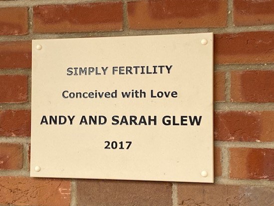 At the front door of Simply Fertility