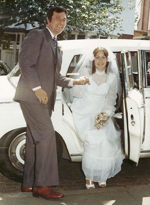 me and dad, giving me away on my wedding day. X