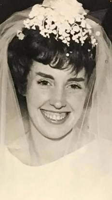 Mum on her wedding day