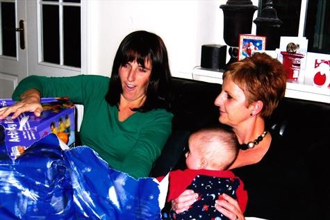 Mum, Myles and I - Christmas Eve 2007